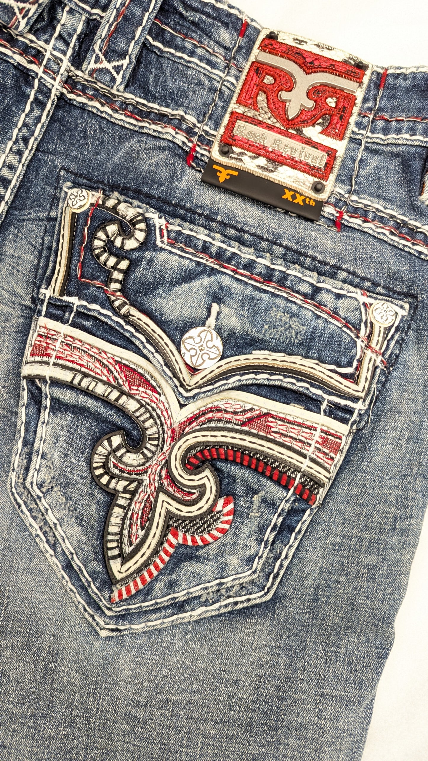 Rock Revival Men's Straight Fit Jeans 32"