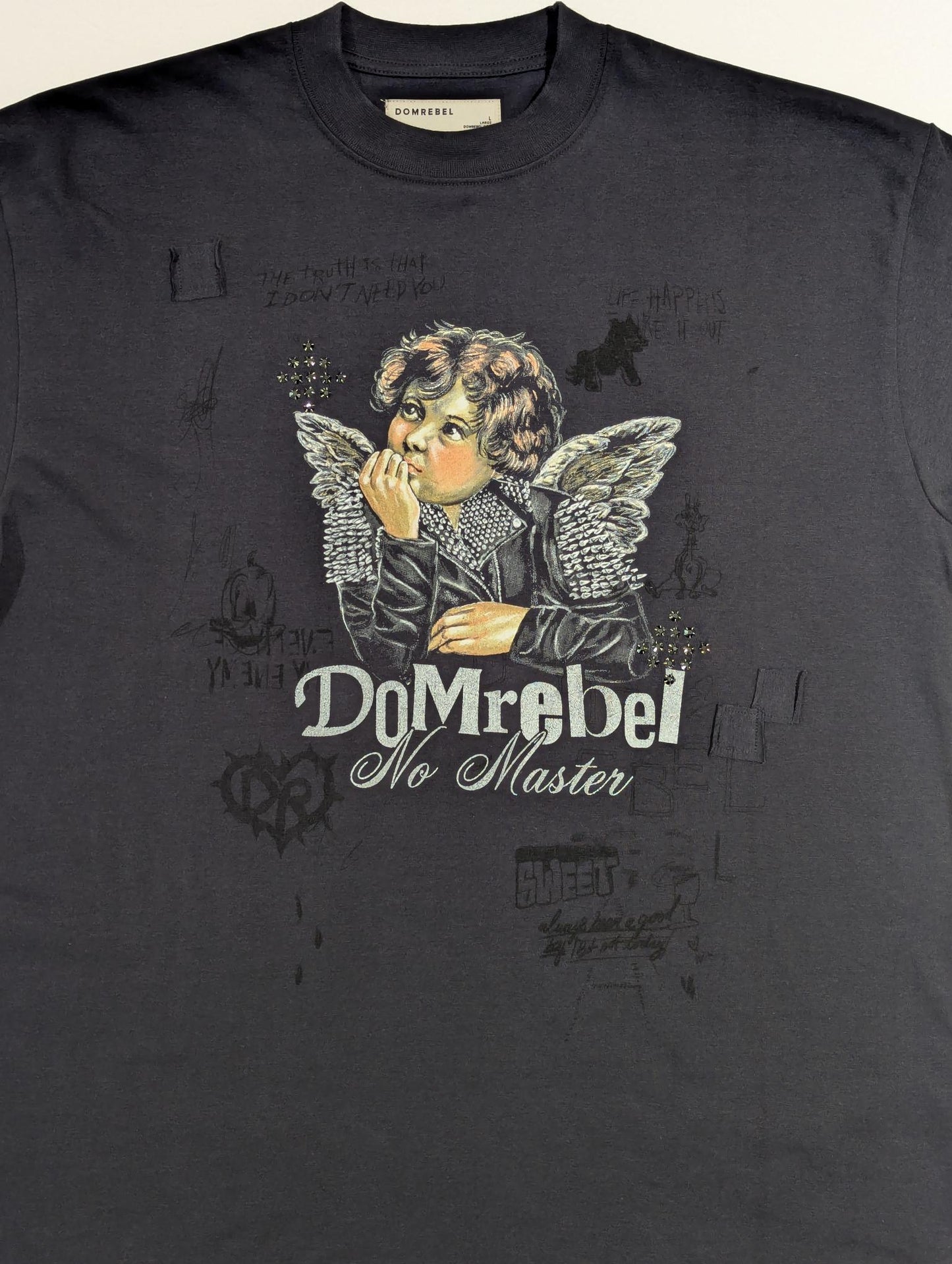 Domrebel Men's T-Shirt with Crystals