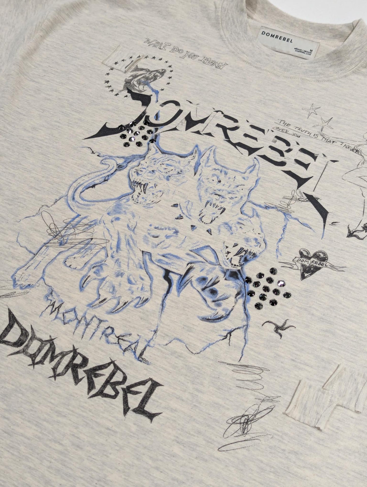 Domrebel Men's T-Shirt with Crystals