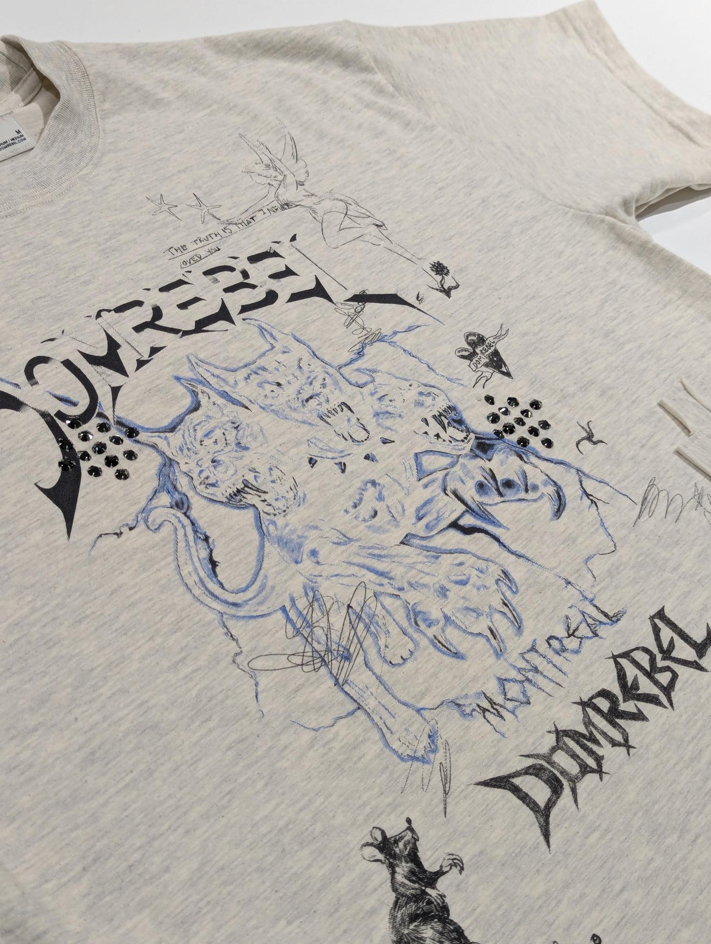 Domrebel Men's T-Shirt with Crystals
