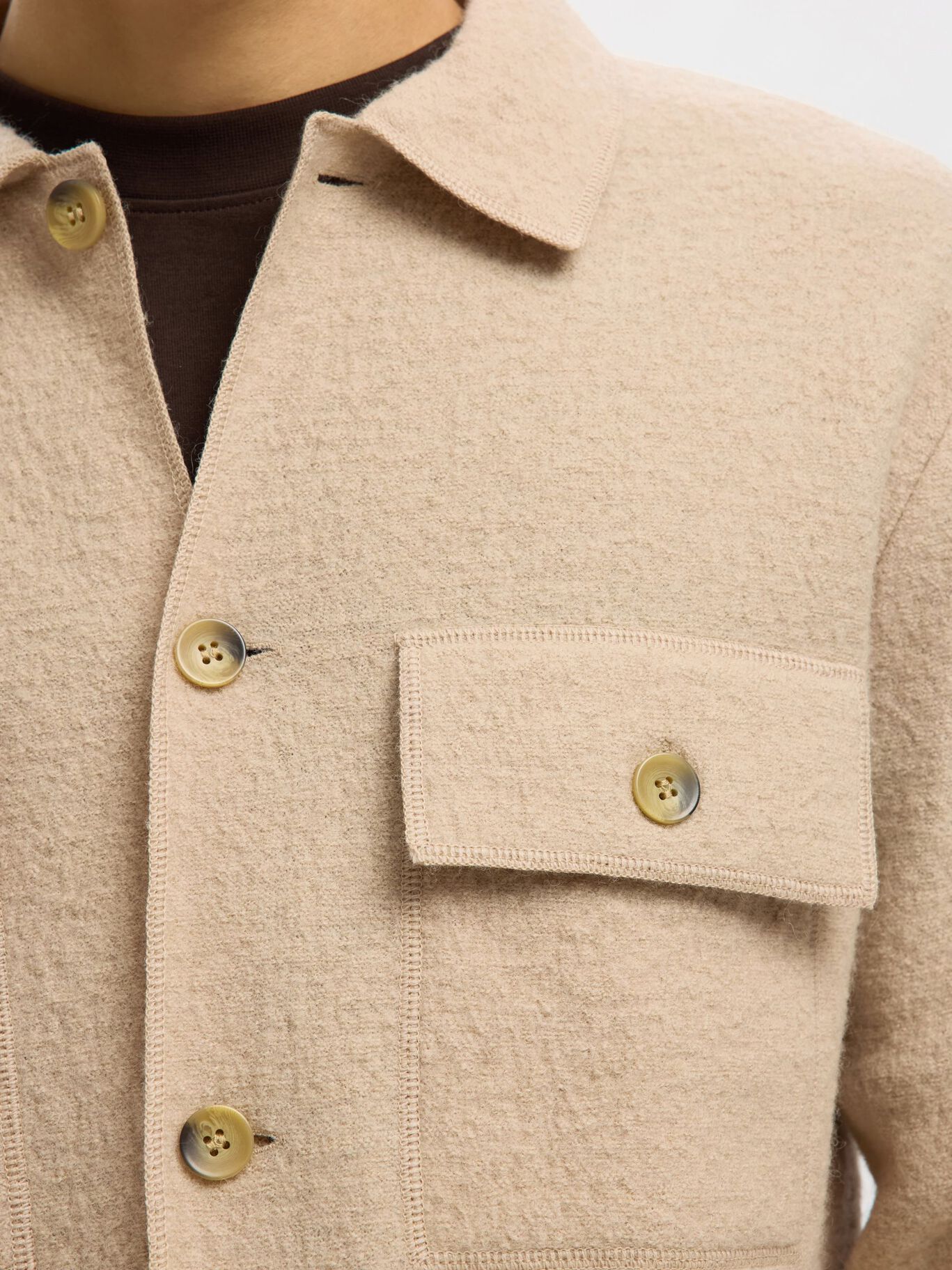 Selected Men's Wool Cardigan