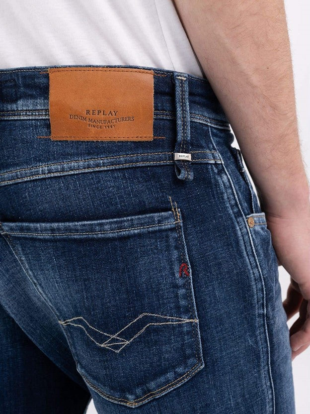 Replay Men's Anbass Aged ECO Slim Fit Jeans 34"
