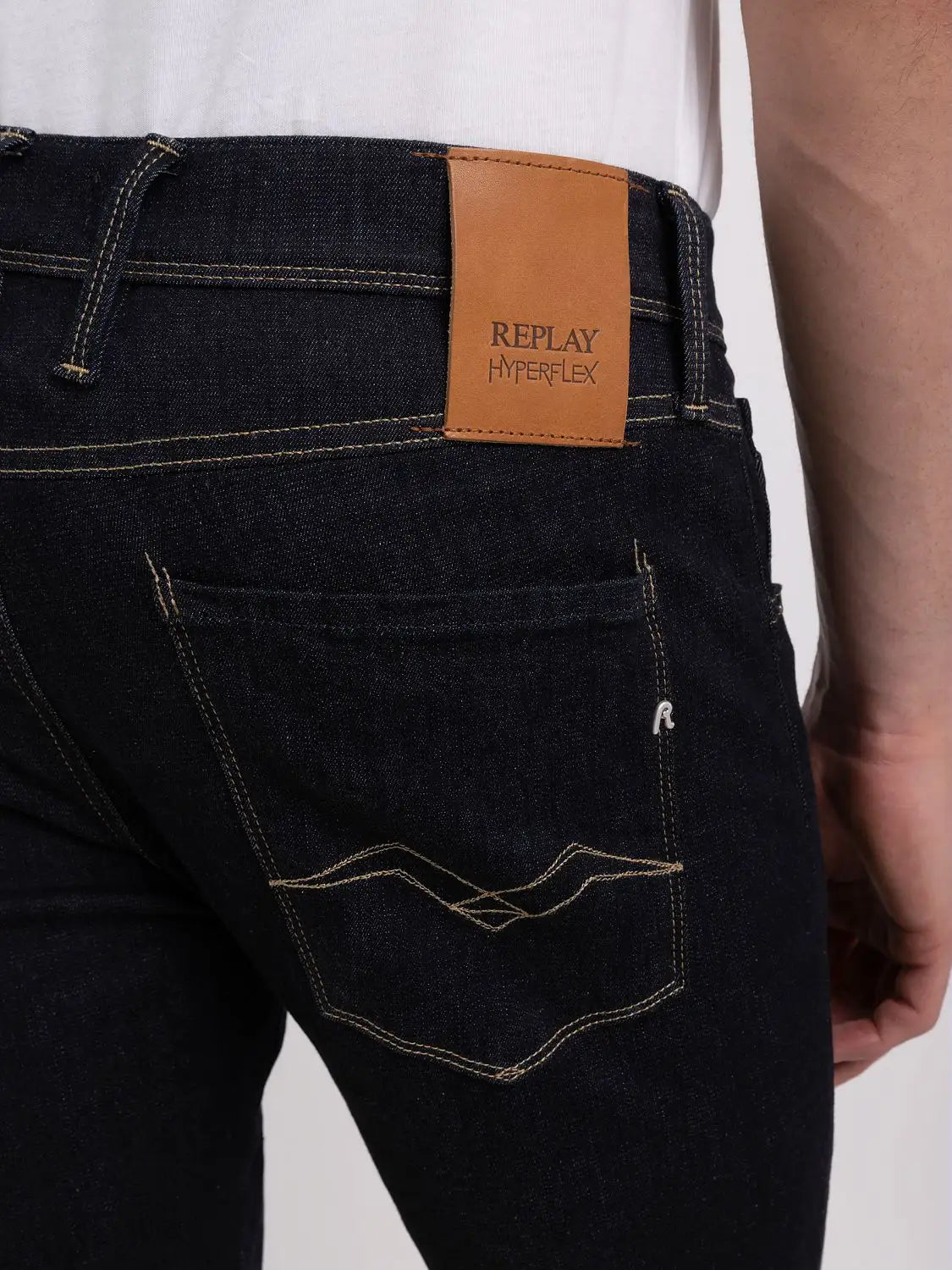 Replay Men's Anbass HyperFlex Slim Fit Jeans