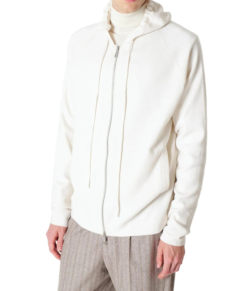 Manuel Ritz Men's Wool Blend Hooded Zip-Up