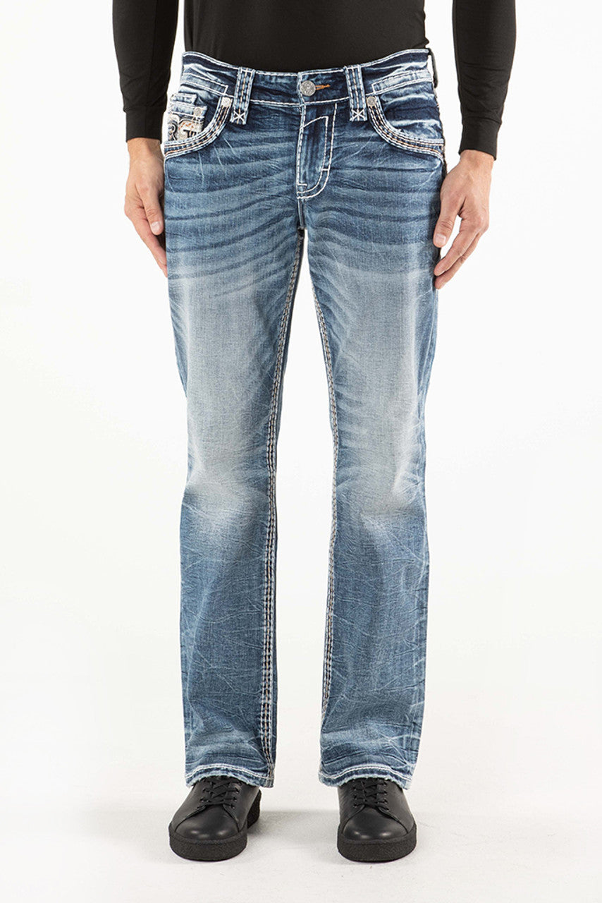 Rock Revival Men's Bootcut Jeans 32"