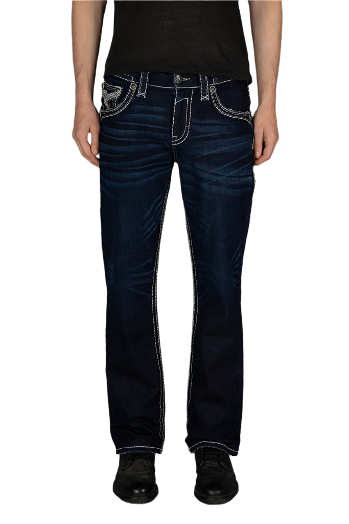 Rock Revival Men's Bootcut Jeans 34"