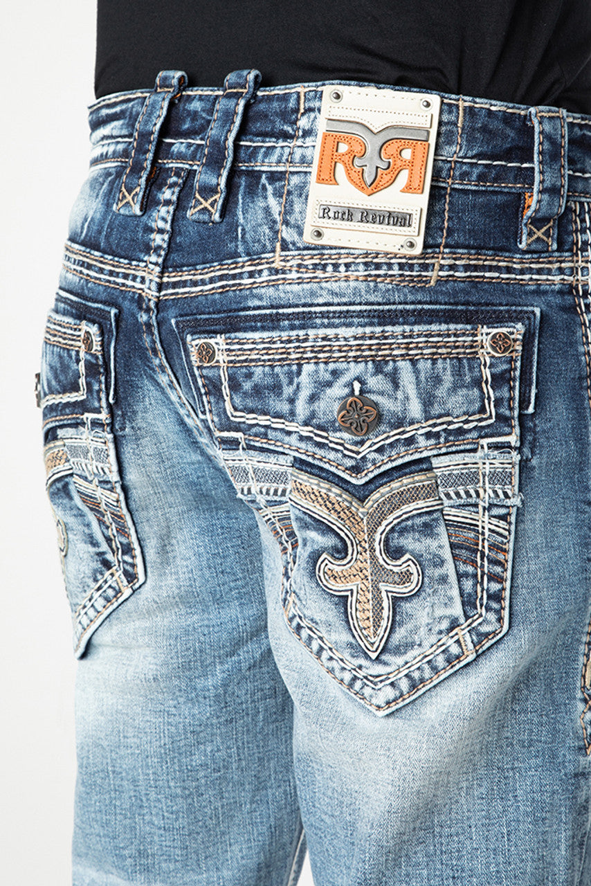 Rock Revival Men's Bootcut Jeans 32"