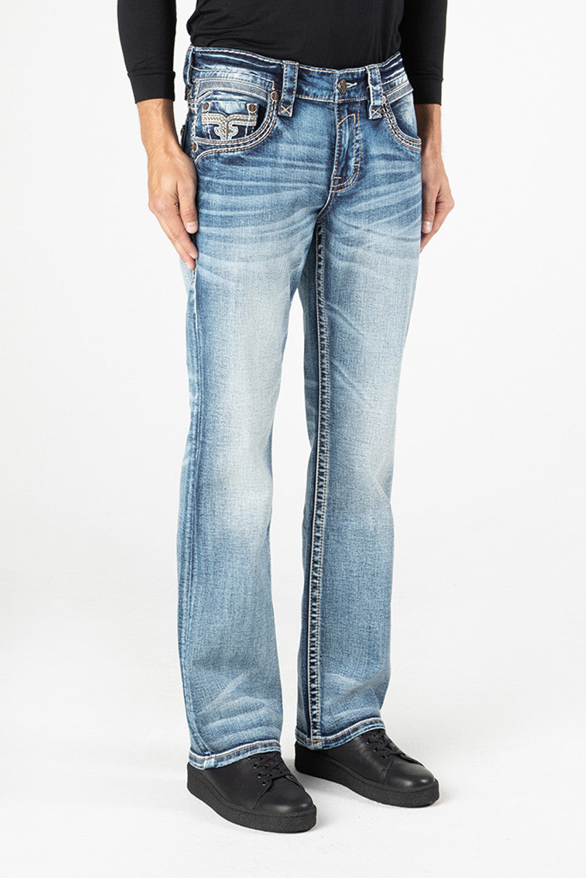 Rock Revival Men's Bootcut Jeans 32"