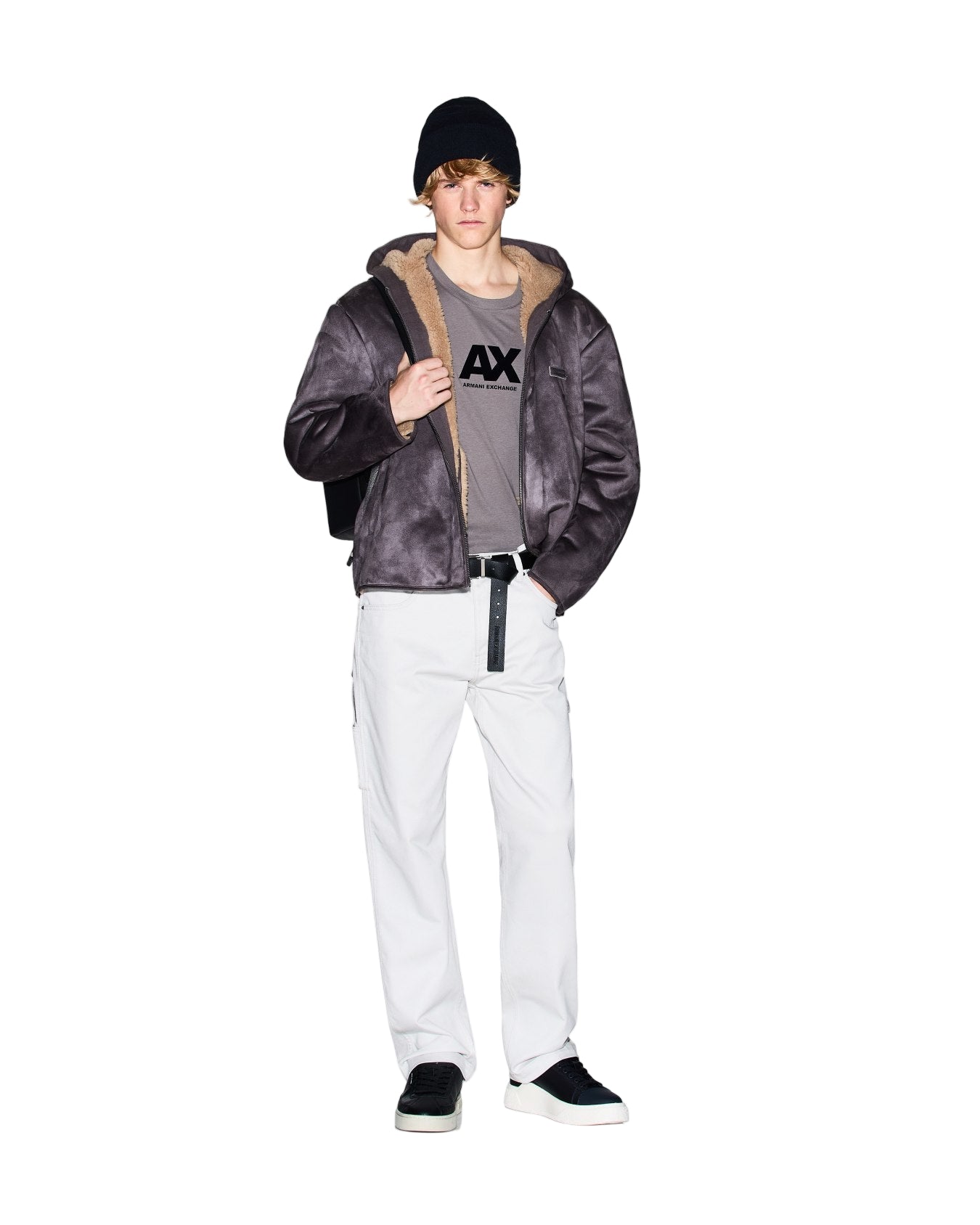 Armani Exchange Men's Suede Jacket