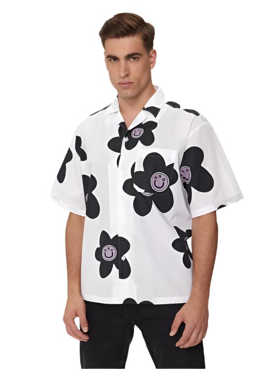 Hugo Blue Men's Short Sleeve Button-Up