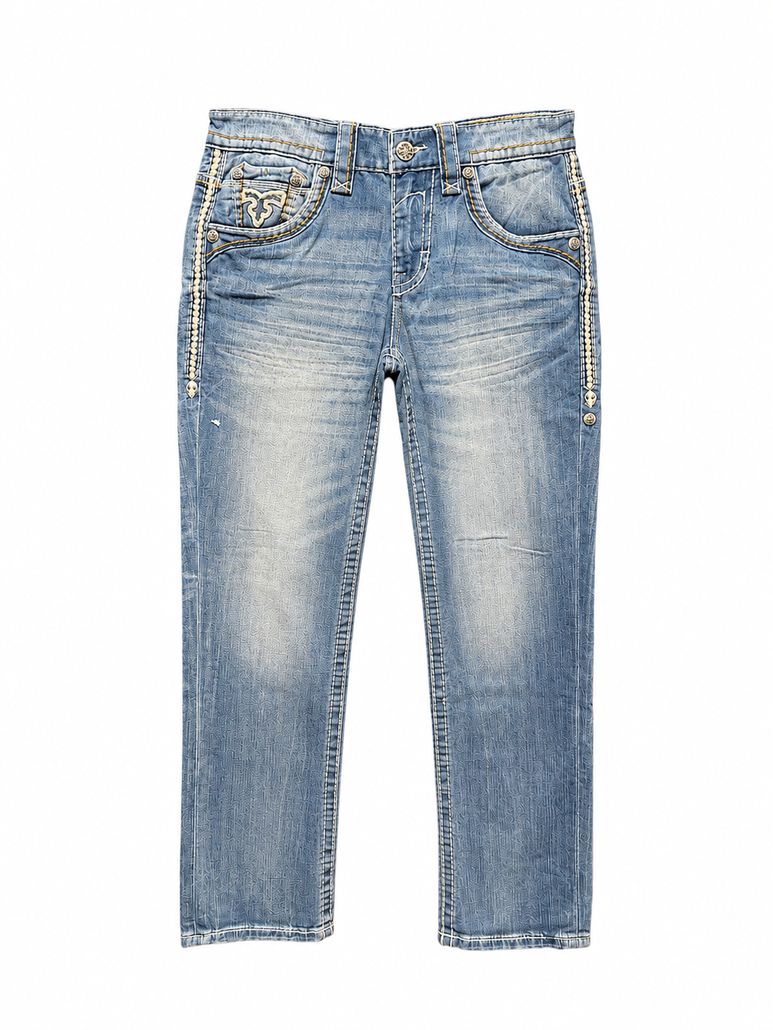 Rock Revival Men's Straight Fit Jeans 32"