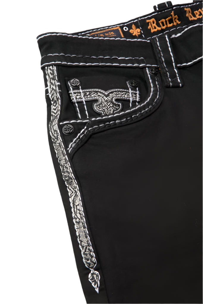 Rock Revival Men's Straight Fit Jeans 32"