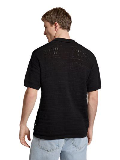 Only & Sons Men's Crocheted Polo