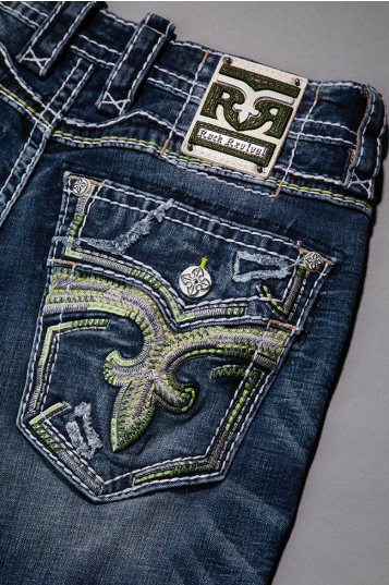 Rock Revival Men's Straight Fit Jeans 32"