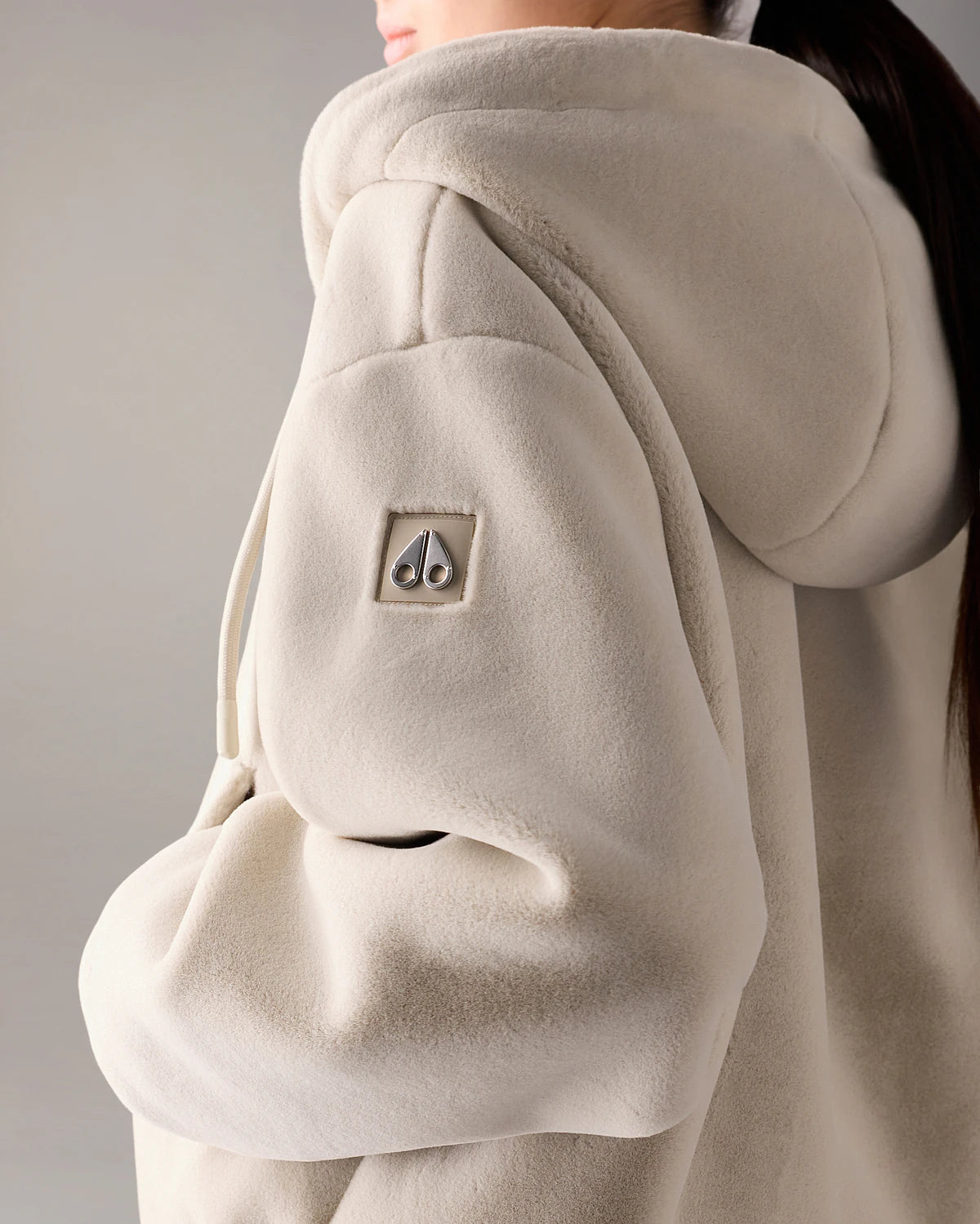 Moose Knuckles Women's Eaton Reversible Monogram Bunny Sweater