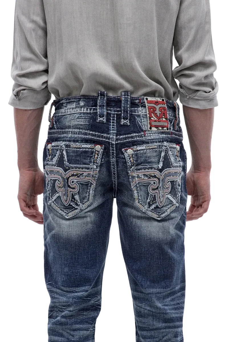 Rock Revival Men's Straight Fit Jeans 32"