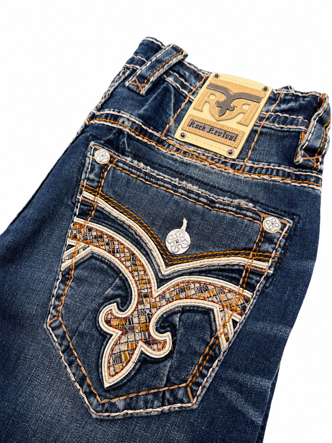 Rock Revival Men's Straight Fit Jeans 32"
