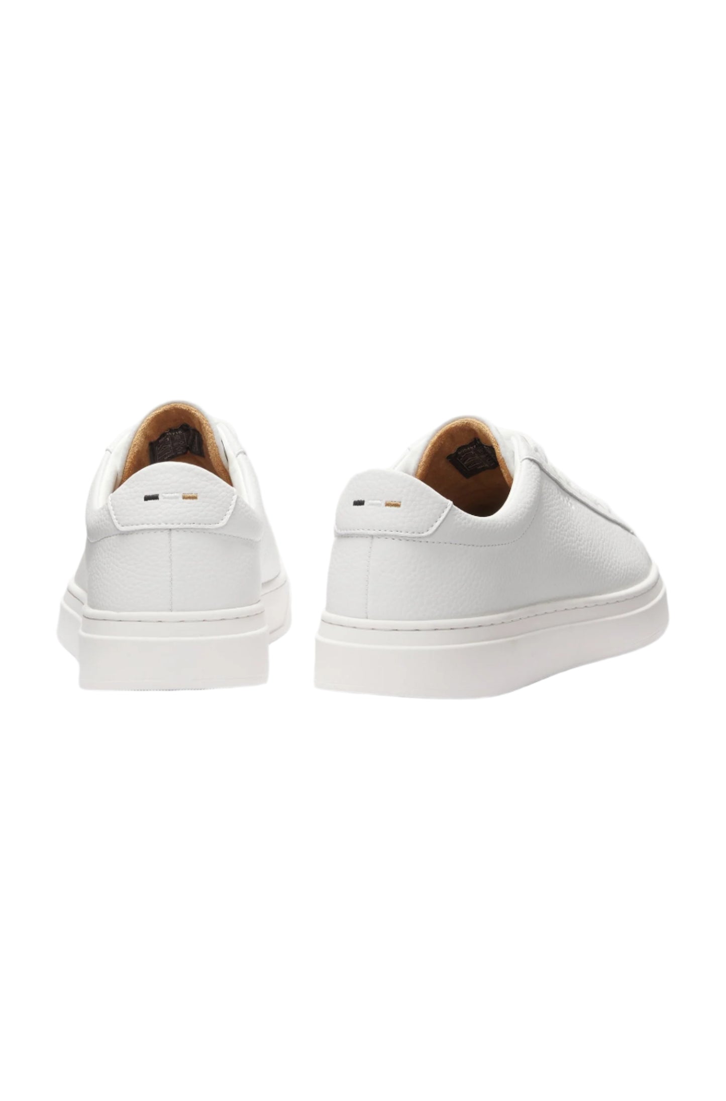 Boss Men's Grained Leather Trainers