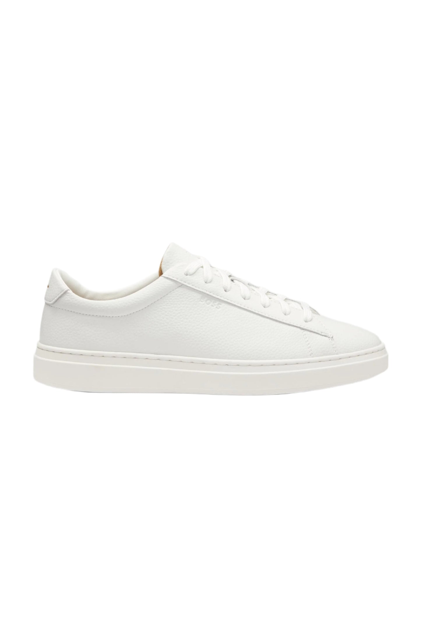 Boss Men's Grained Leather Trainers