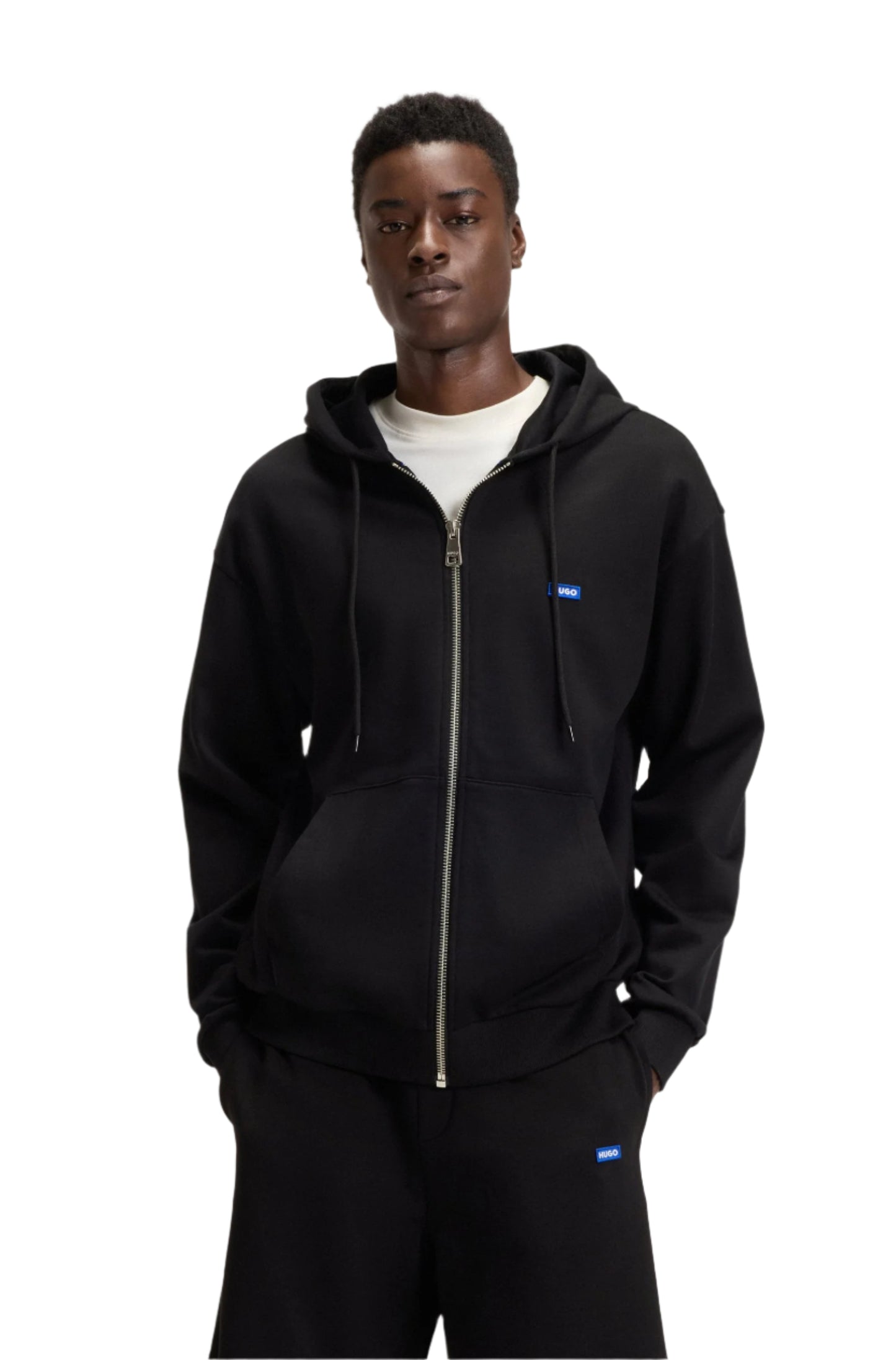 Hugo Blue Men's Zip Up Hoodie