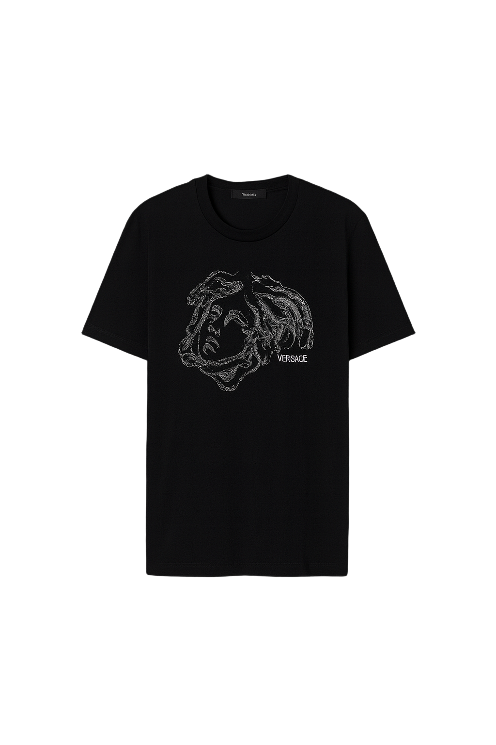 Versace Men's Crystal Embroidered T-Shirt