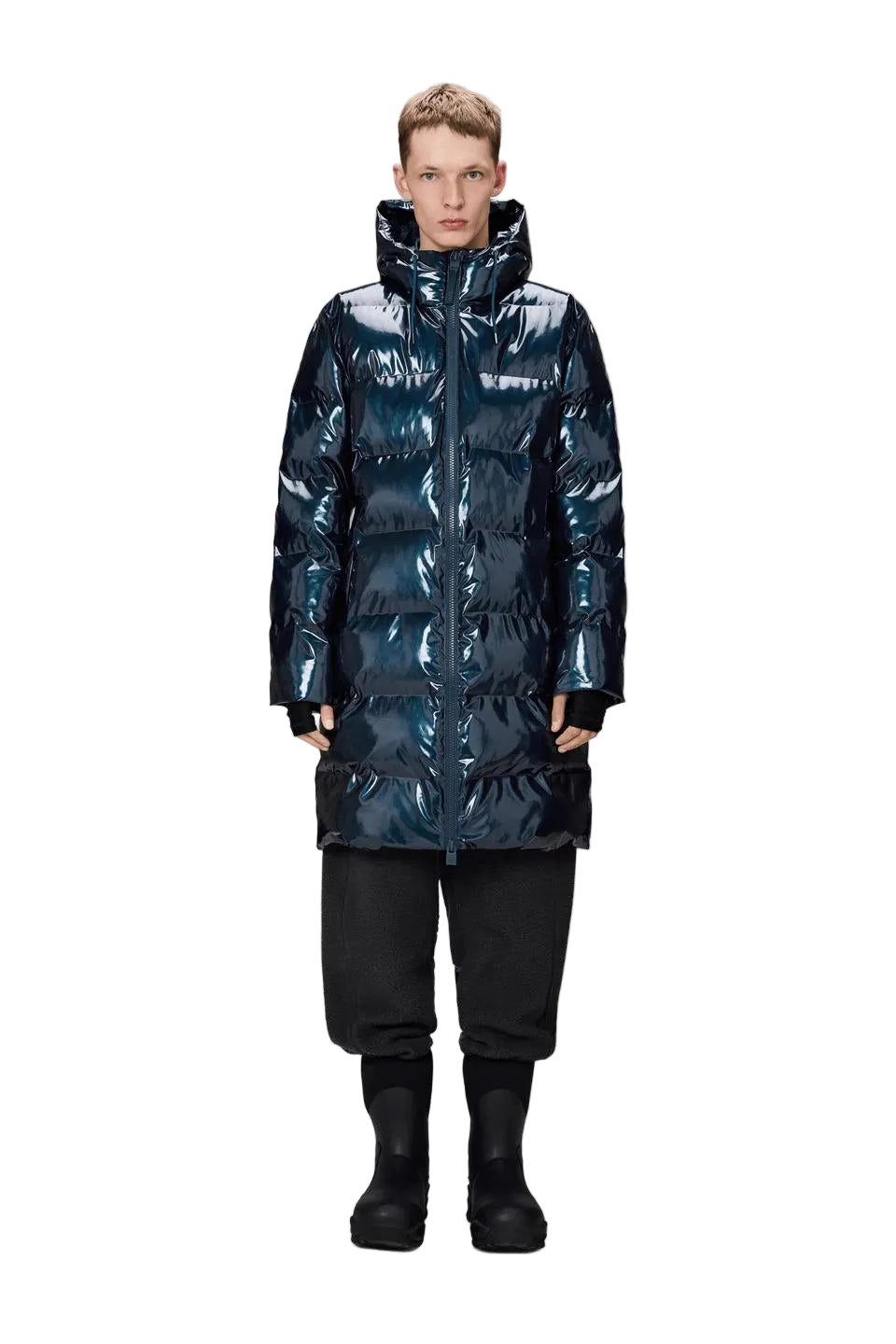 Rains Men's Alta Long Puffer Jacket