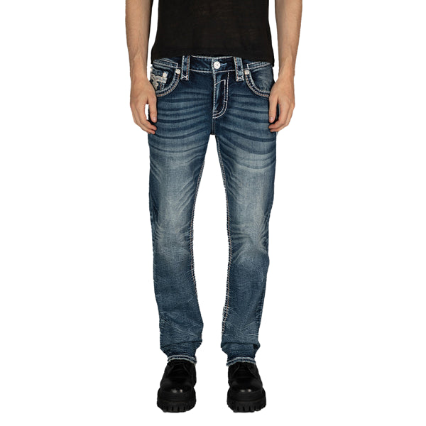 Rock Revival Men's Straight Fit Jeans 32"
