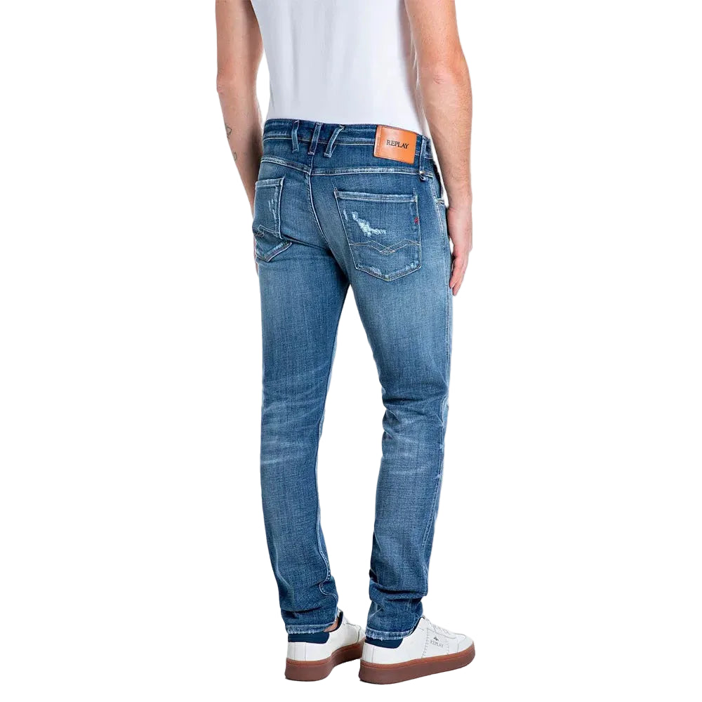 Replay Men's Anbass Aged Slim Fit Jeans 32"