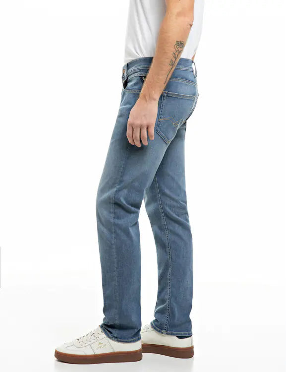 Replay Men's Grover Hyperflex Straight Fit Jeans 34"