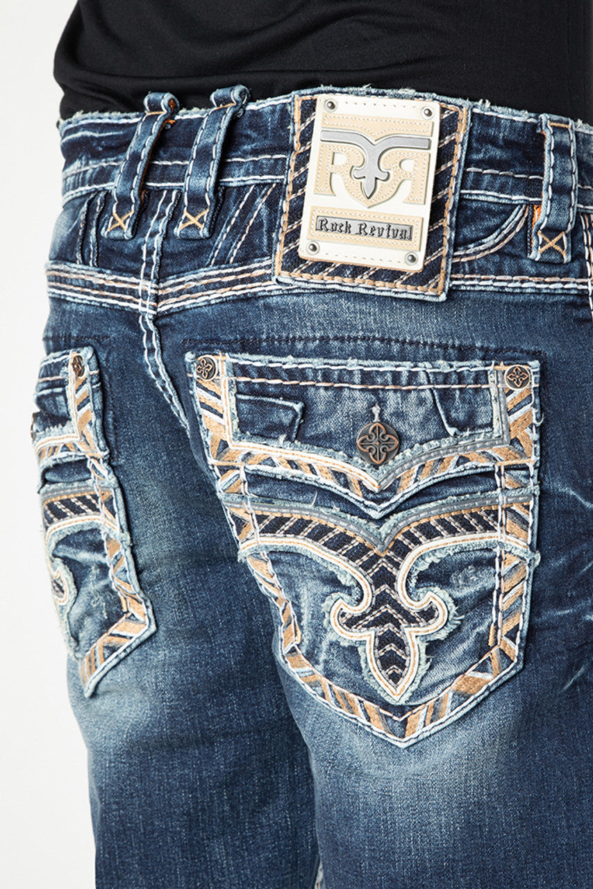 Rock Revival Men's Straight Jeans 32"