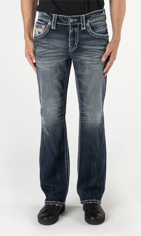 Rock Revival Men's Bootcut Jeans 32"