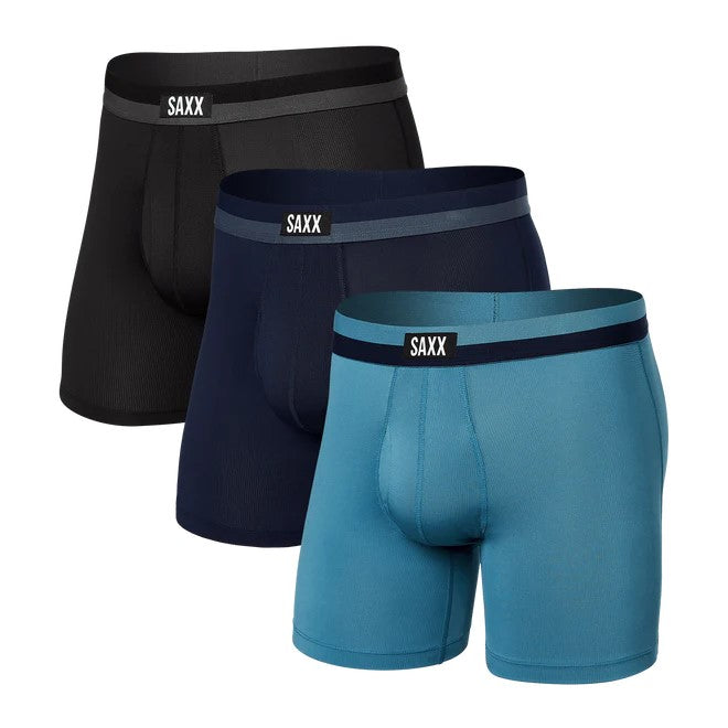 SAXX Men's 3-Pack Sport Mesh Boxer Briefs