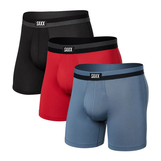 SAXX Men's 3-Pack Sport Mesh Boxer Briefs