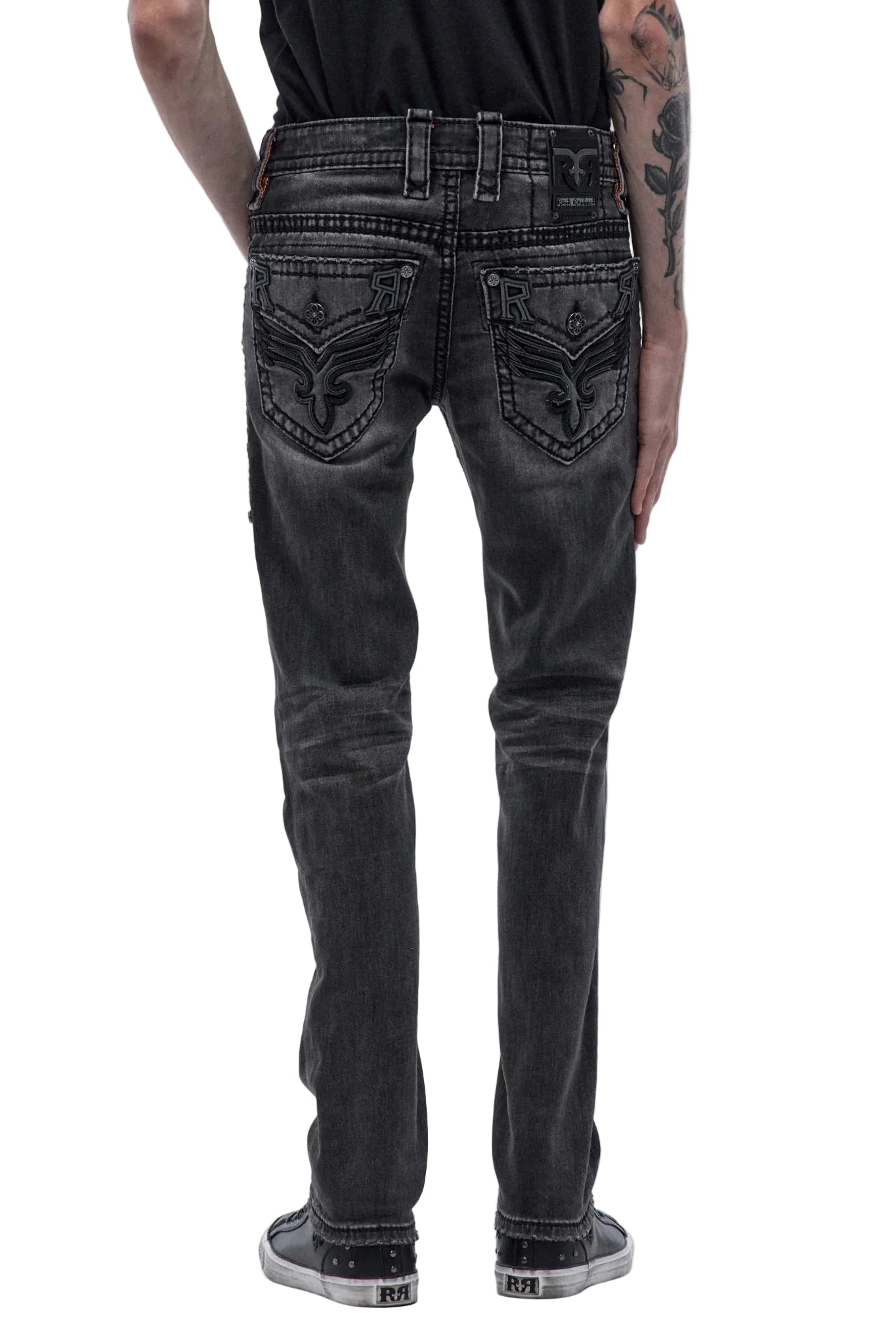 Rock Revival Men's Alternative Straight Jeans 32"