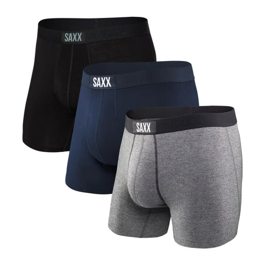 SAXX Men's 3-Pack Vibe Boxer Briefs