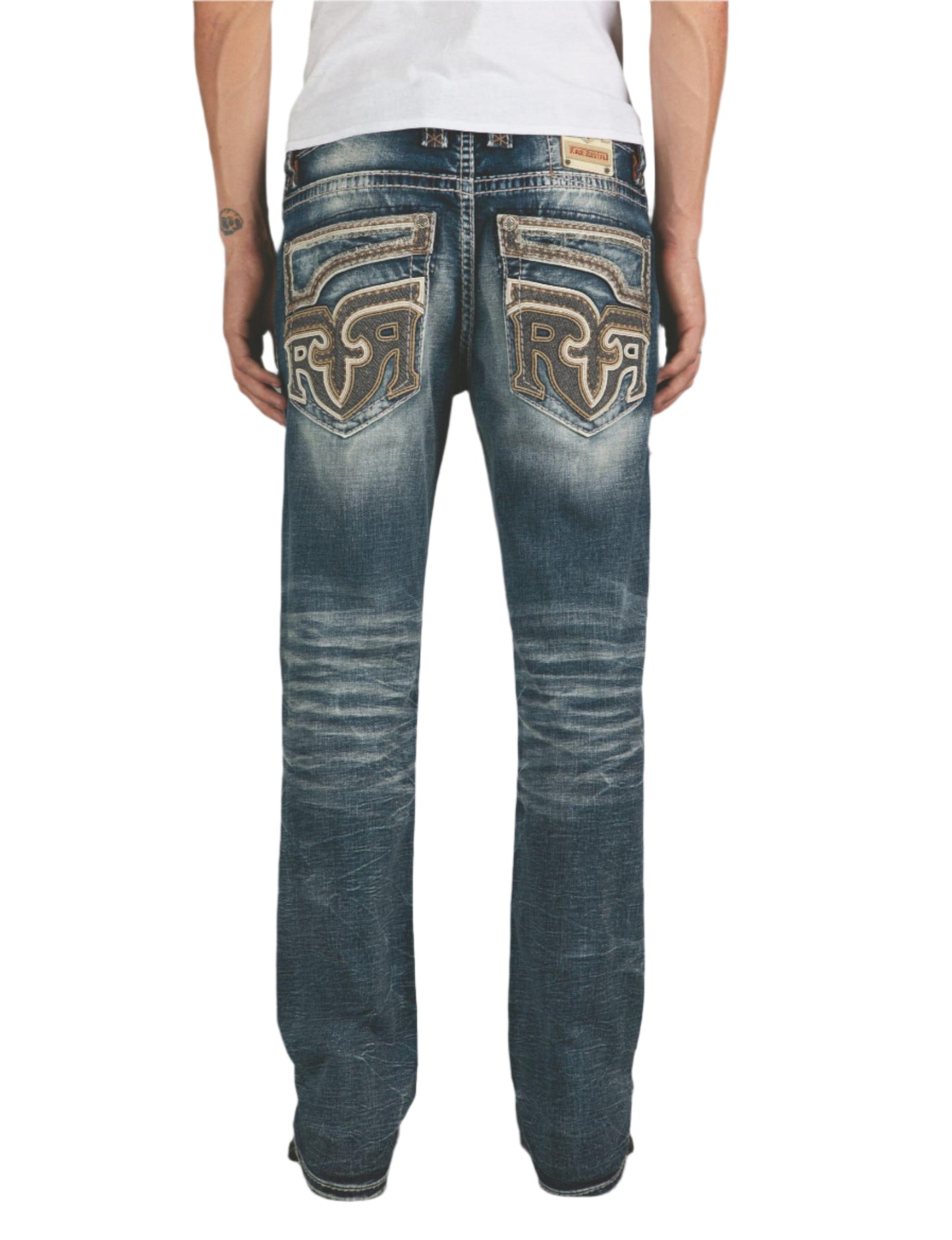 Rock Revival Men's Straight Fit Jeans 32"