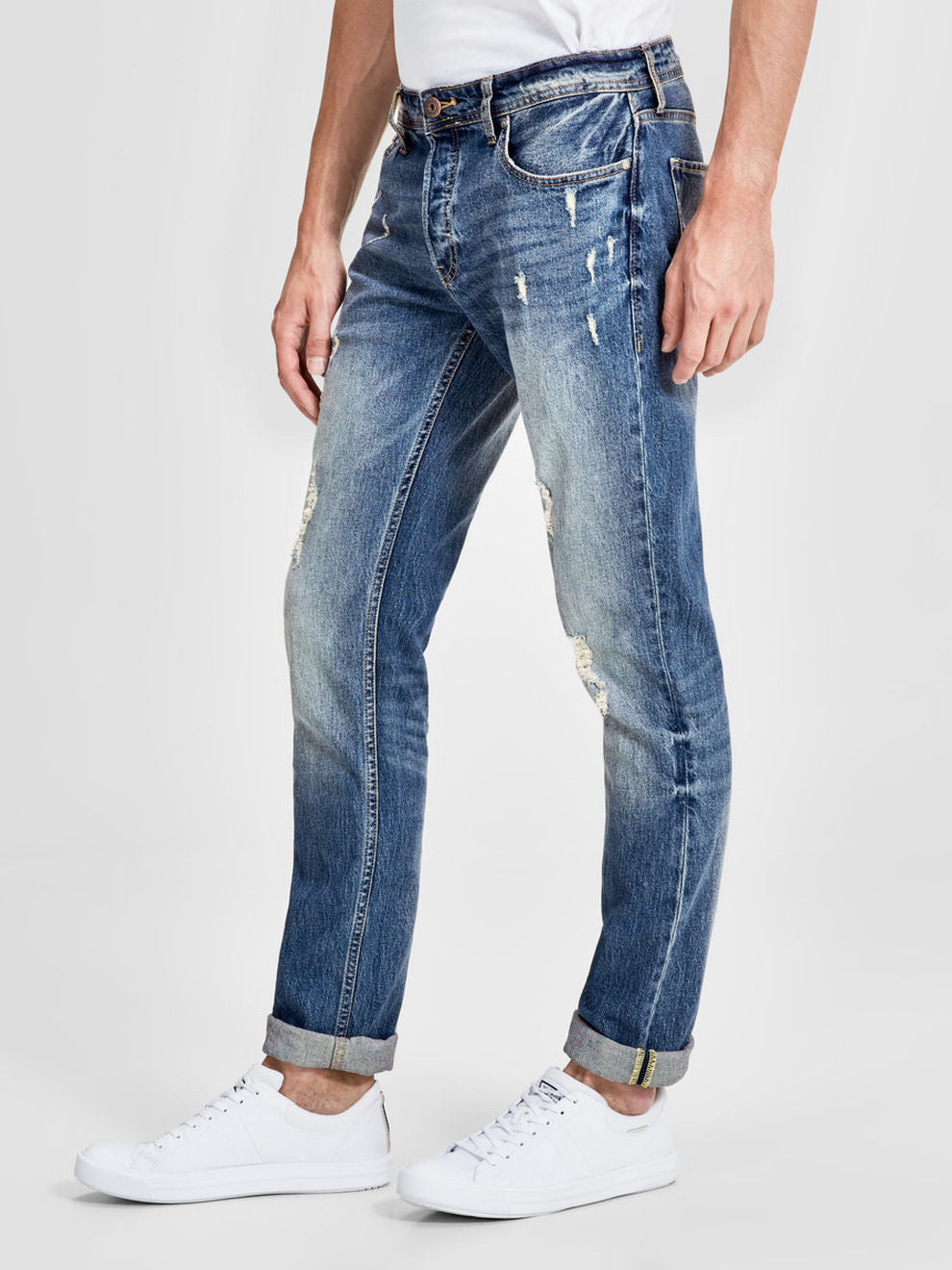 Jack & Jones Men's Tim Slim-Straight Jeans