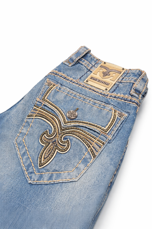 Rock Revival Men's Straight Fit Jeans 32"