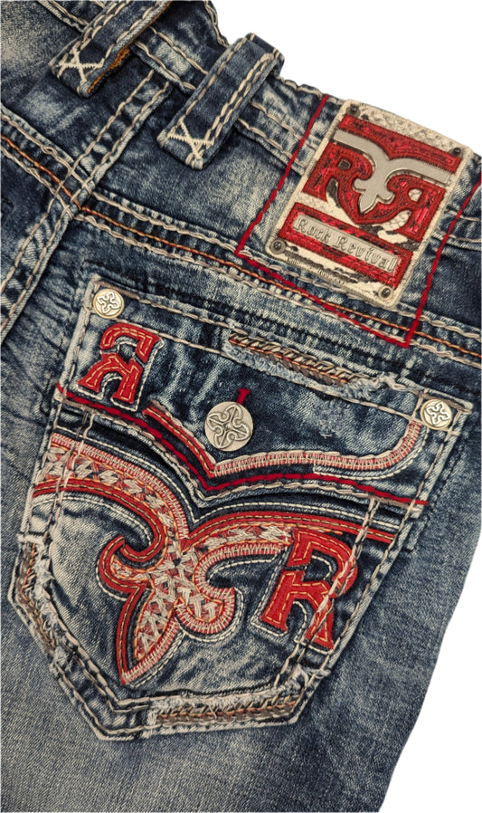 Rock Revival Men's Straight Fit Jeans 32"