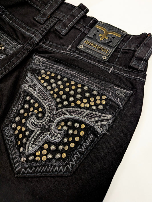 Rock Revival Men's Straight Fit Jeans 32"