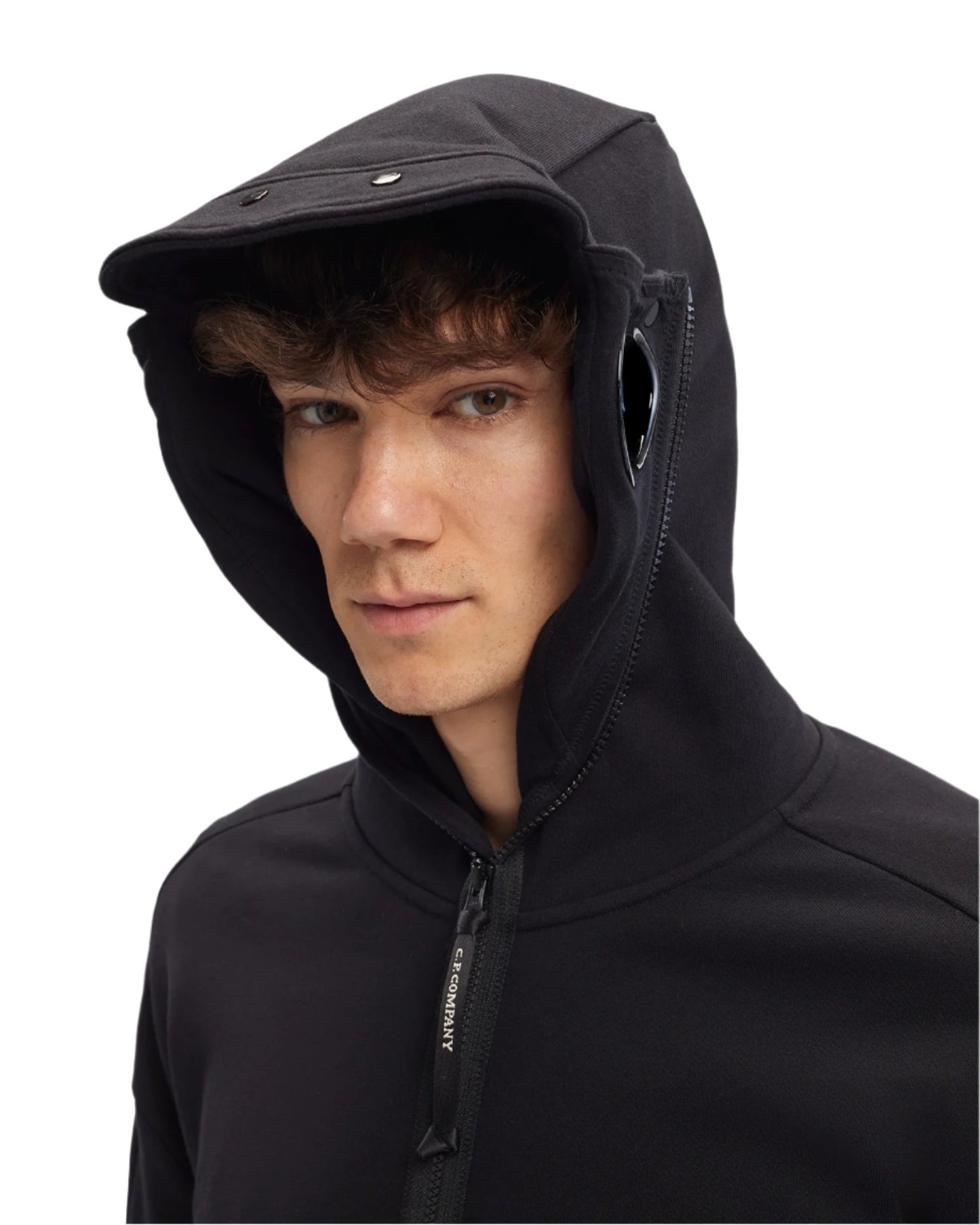 C.P Company Men's Zip-Up Hoodie with Goggles