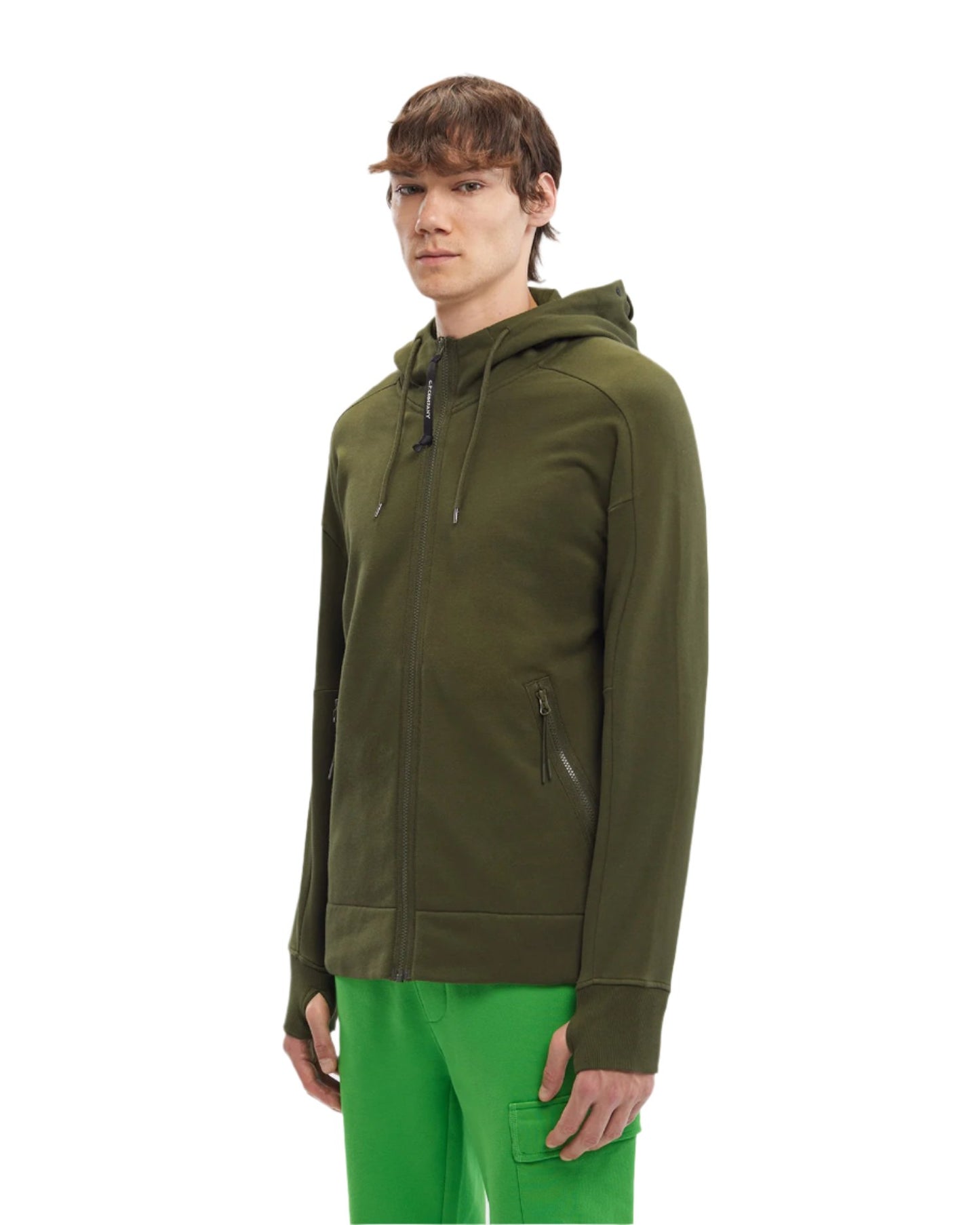 C.P Company Men's Zip-Up Hoodie with Goggles