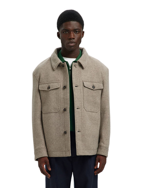 Selected Men's Wool Blend Shacket
