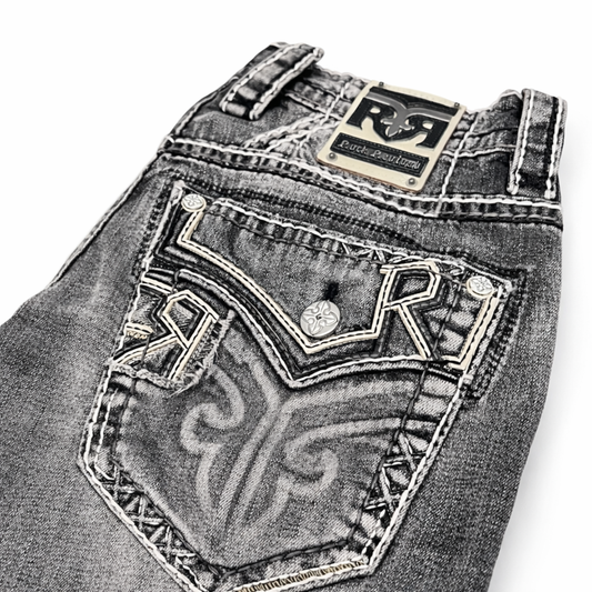 Rock Revival Men's Straight Fit Jeans 32"