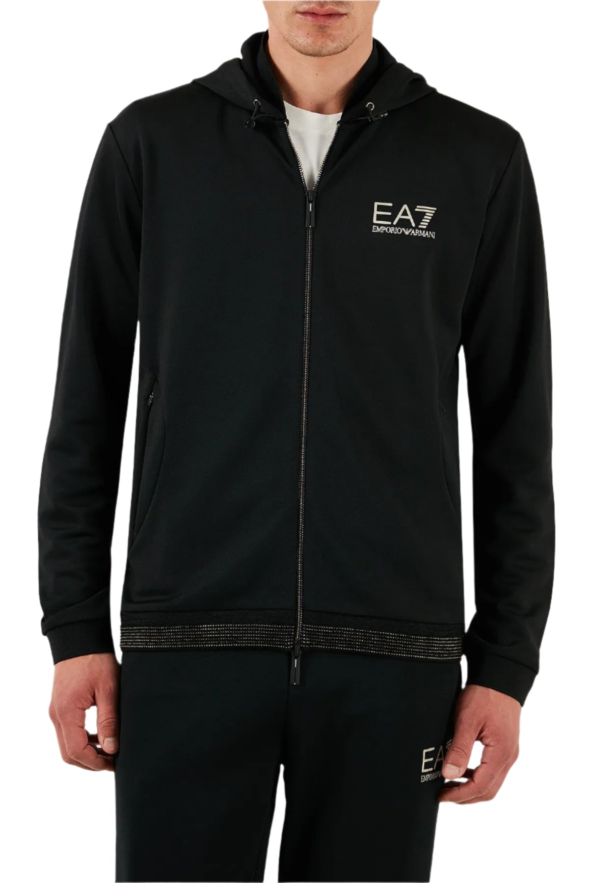 EA7 Men's Zip-Up Hoodie