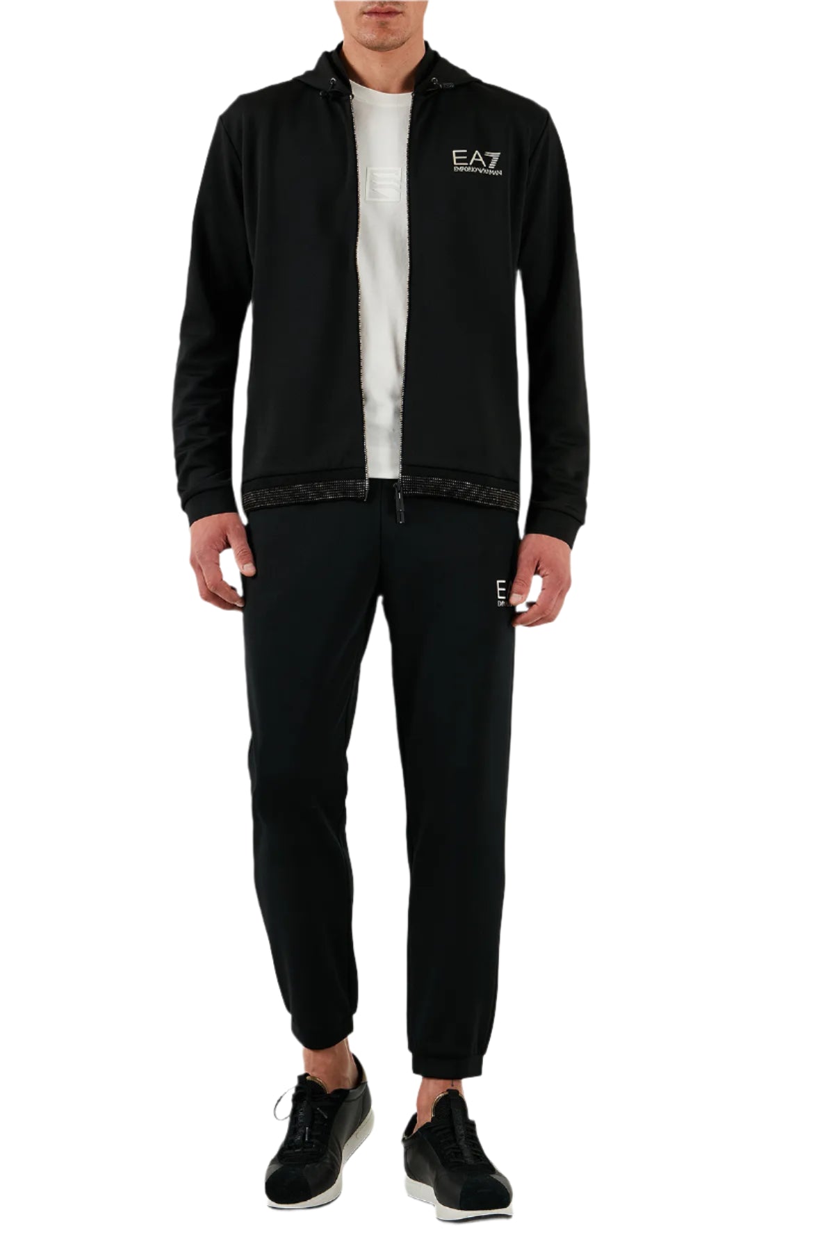 EA7 Men's Zip-Up Hoodie
