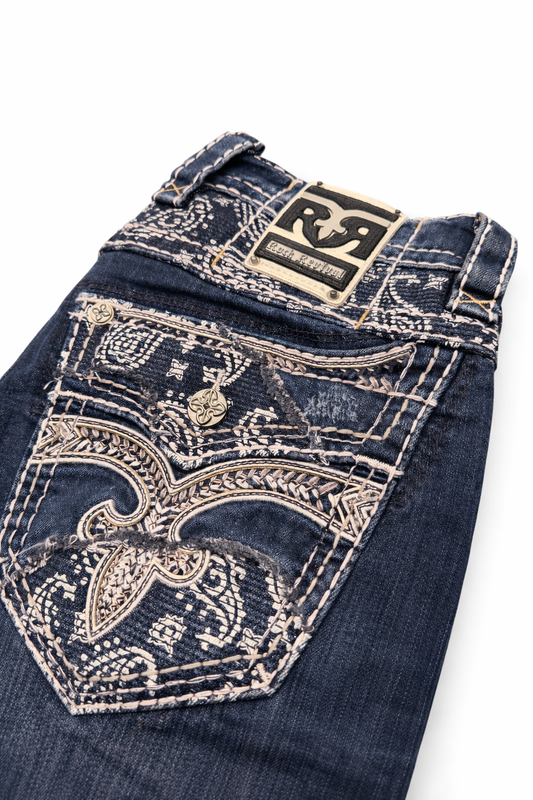 Rock Revival Men's Straight Fit Jeans 32"