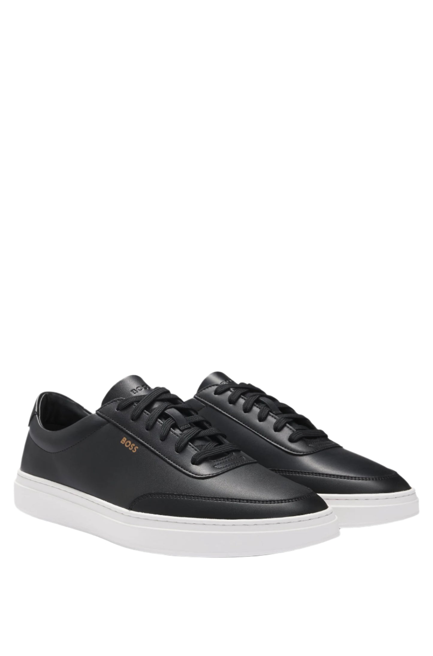 Boss Men's Coated-Leather Trainers
