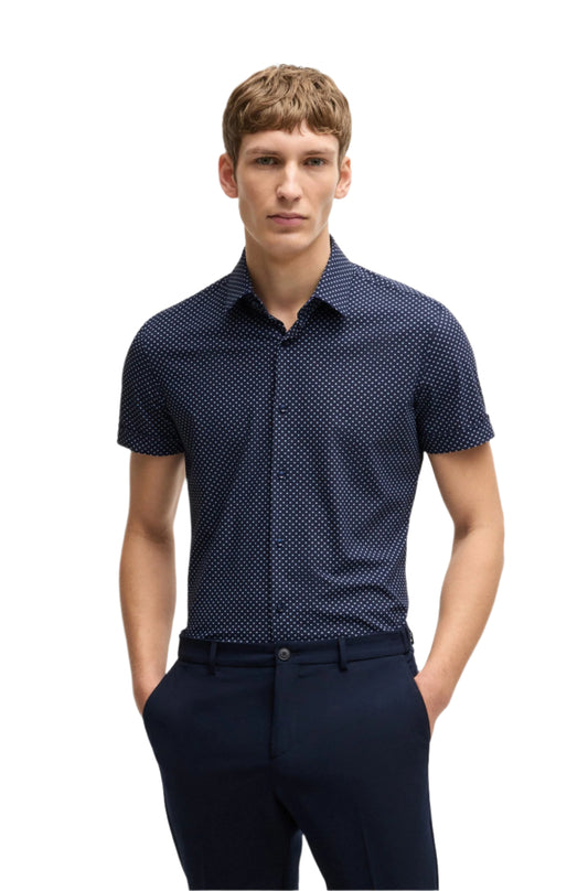 Boss Sportswear Men's Short Sleeve Button-Up