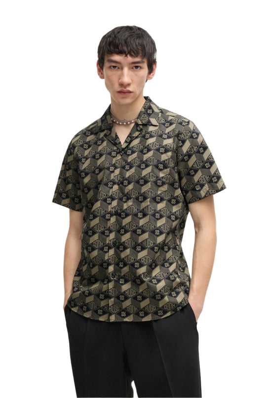 Hugo Men's Short Sleeve Button-Up